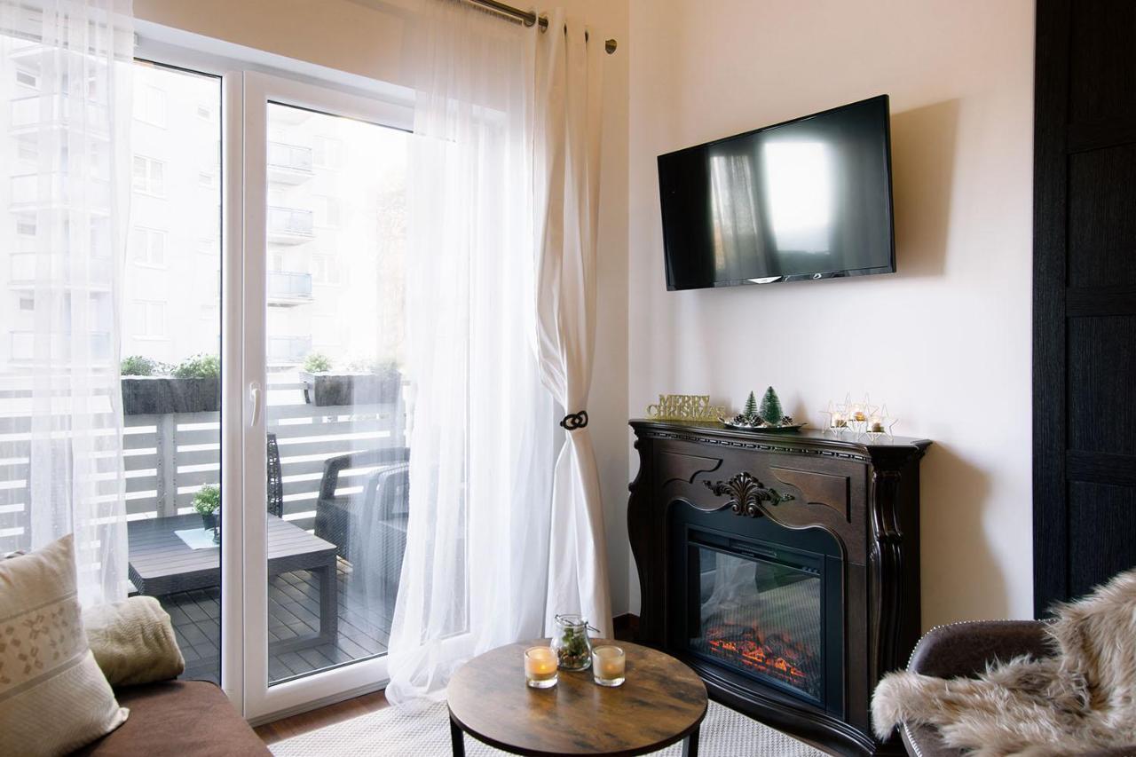 STRANDIDYLLE Apartment mit Meerblick und Kamin Misdroy Exterior foto