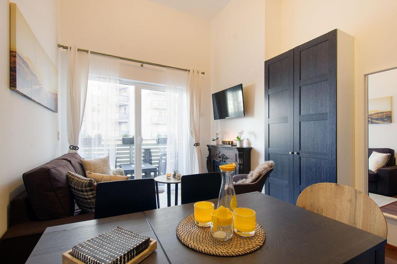 STRANDIDYLLE Apartment mit Meerblick und Kamin Misdroy Exterior foto